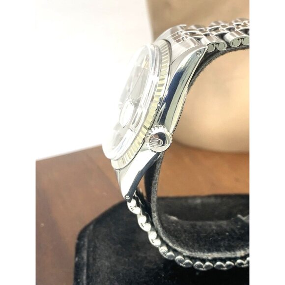 Rolex Datejust Men's Watch 1601 Vintage 1971 Swiss Automatic Silver Steel - Picture 7 of 14